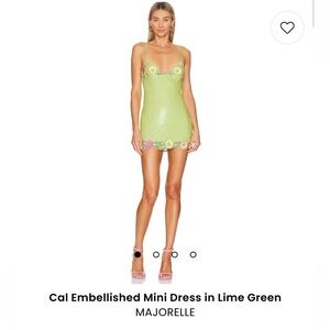 Majorelle cal embellished dress